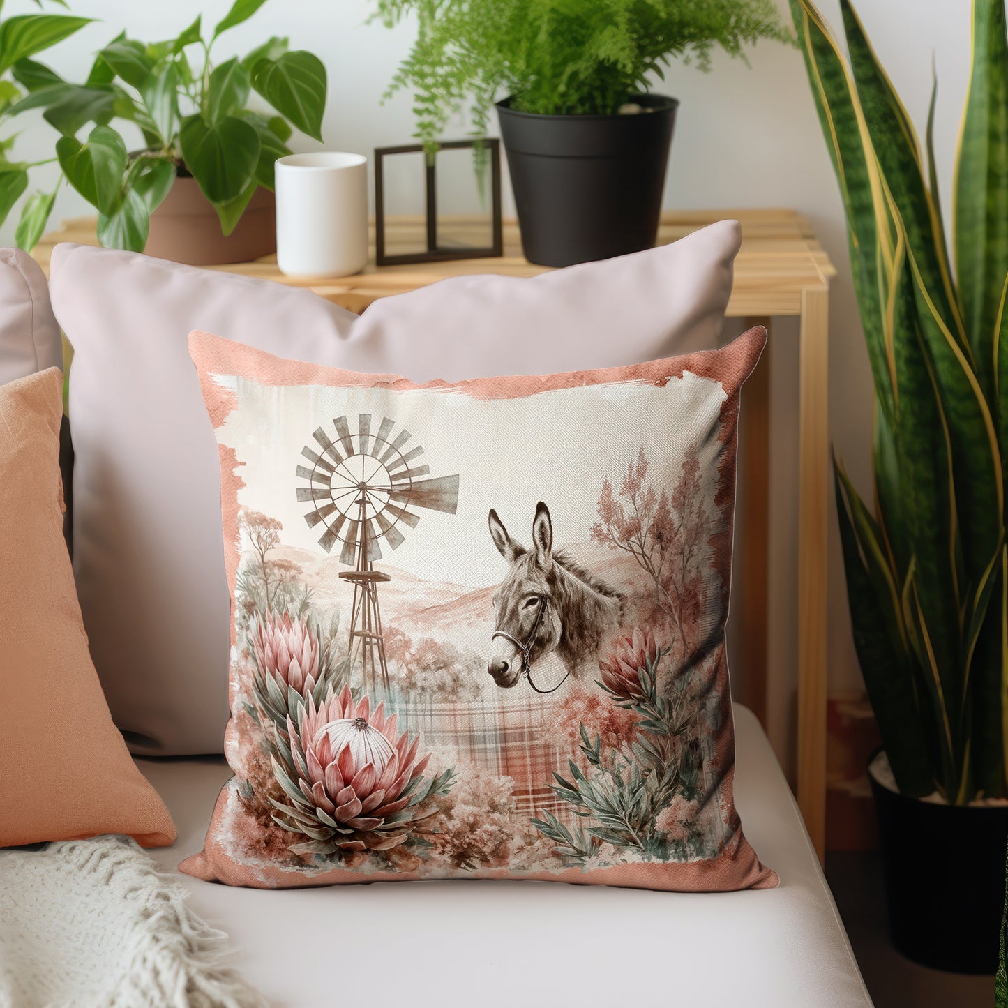 Donkey Among Protea Luxury Scatter