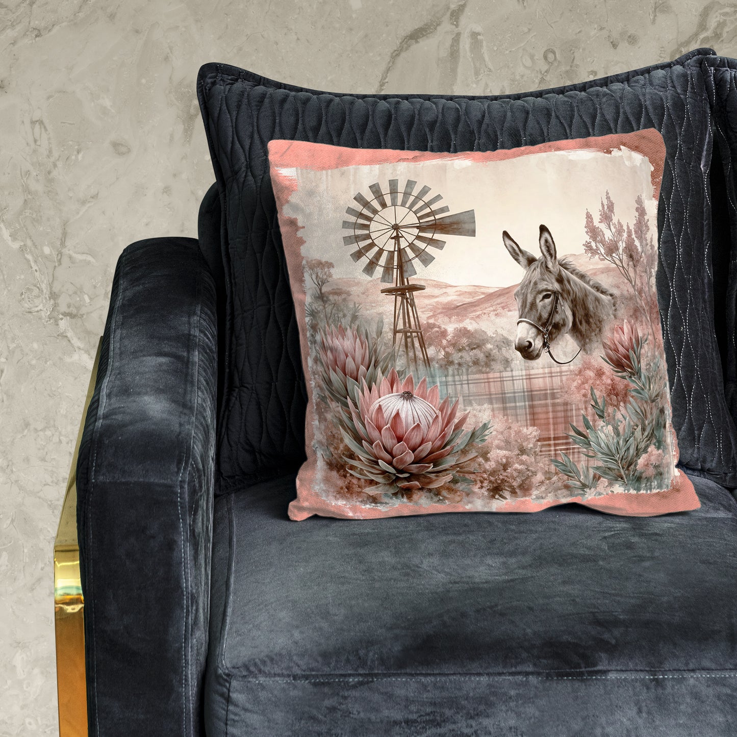 Donkey Among Protea Luxury Scatter