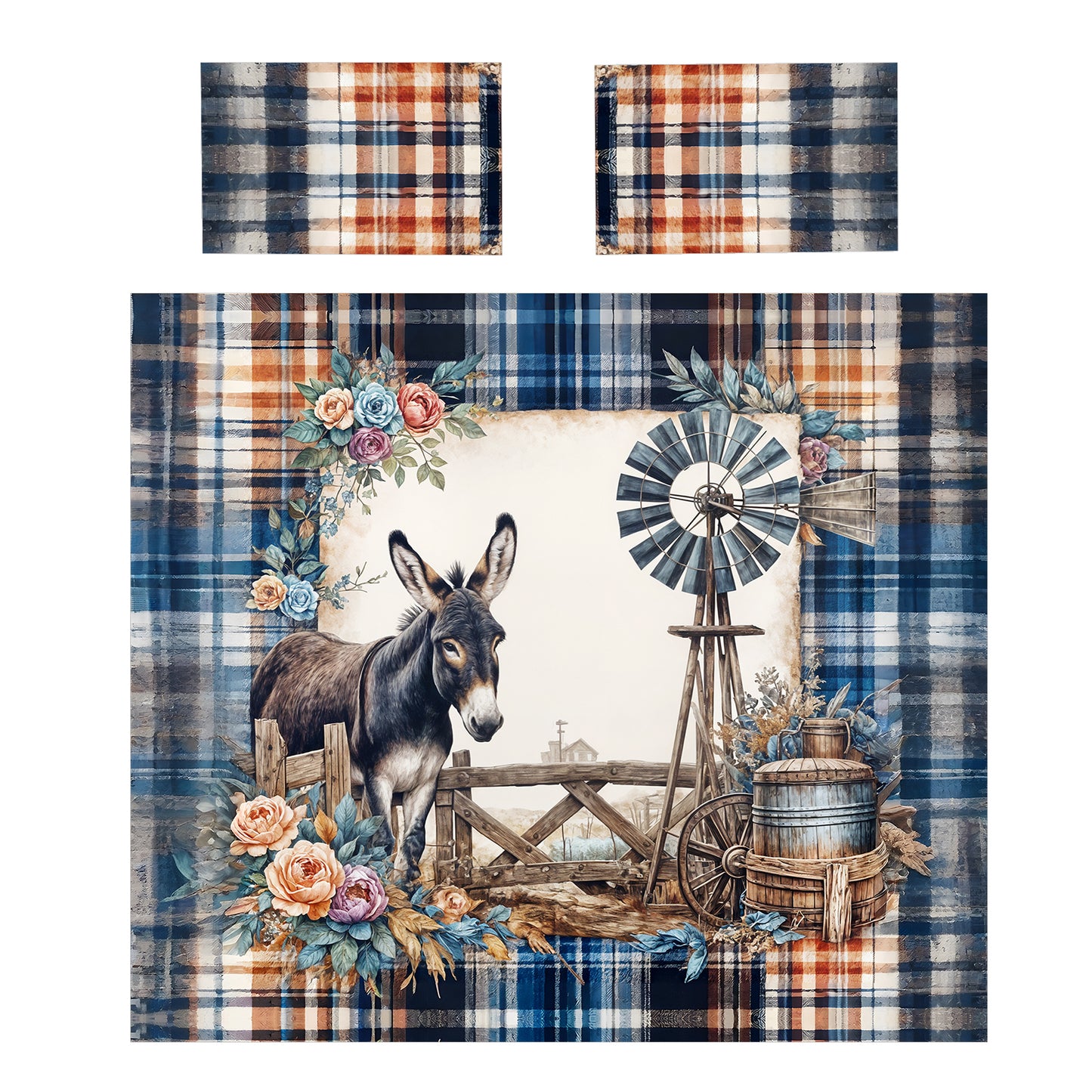 Donkey Farm Life Duvet Cover Set