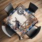 Donkey Farm Life Square Tablecloth