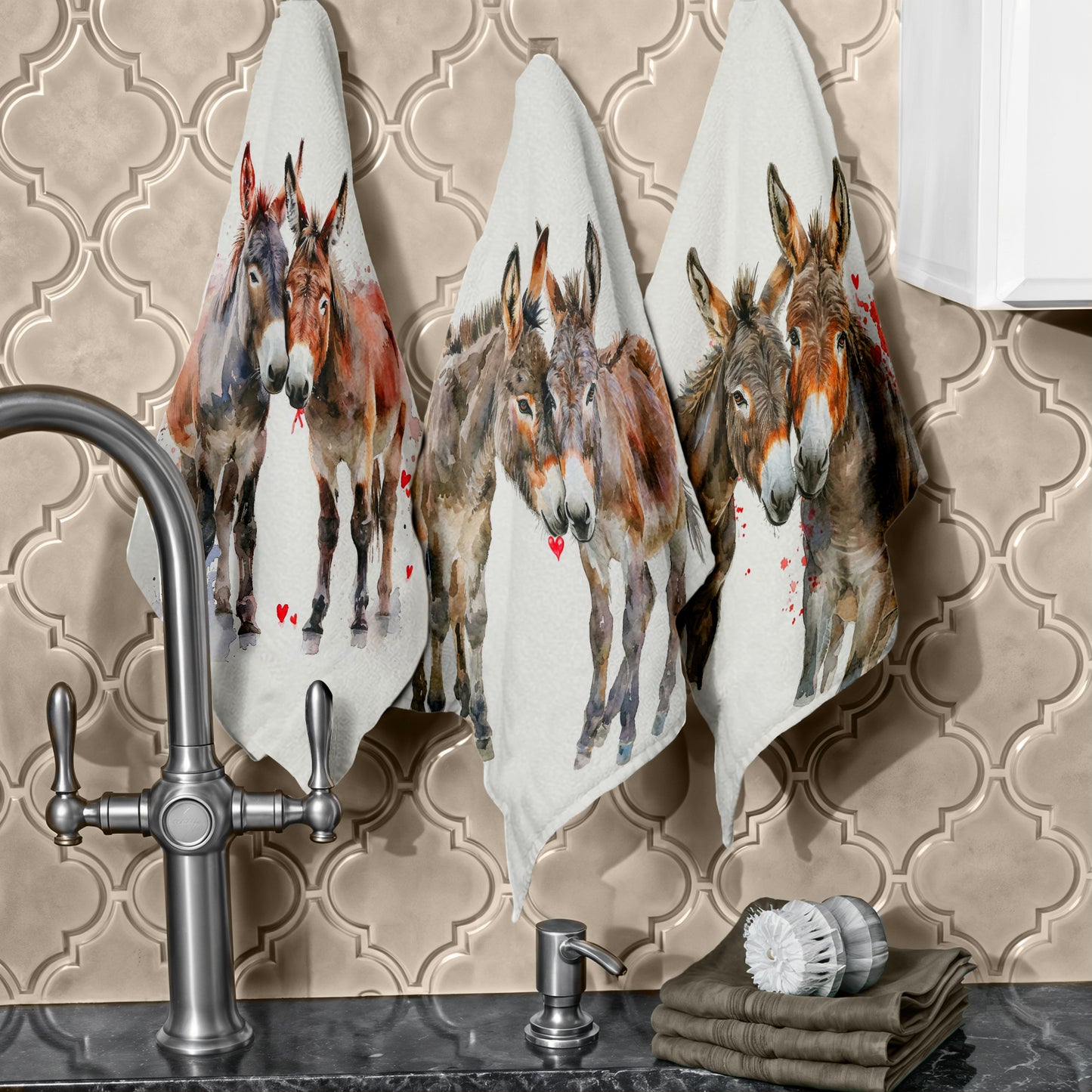 Donkey Love Dish Cloth (Set of 3)