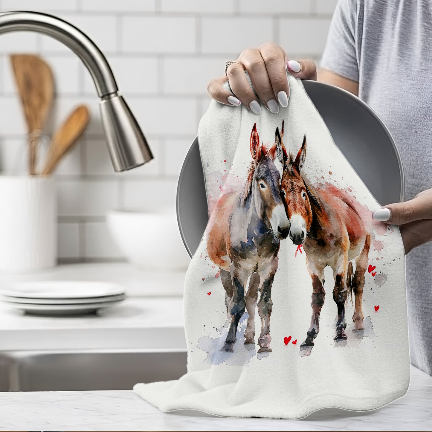 Donkey Love Dish Cloth (Set of 3)