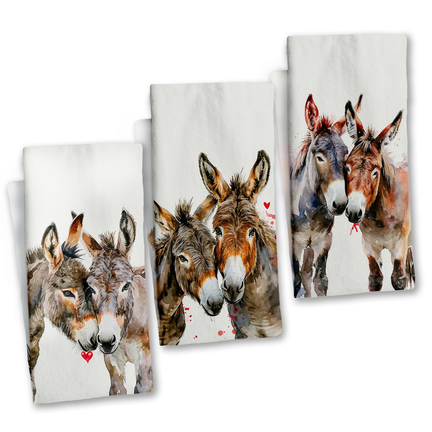 Donkey Love Dish Cloth (Set of 3)