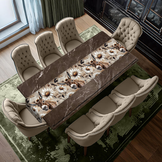 Donkey & Daisey Table Runner by Mark van Vuuren