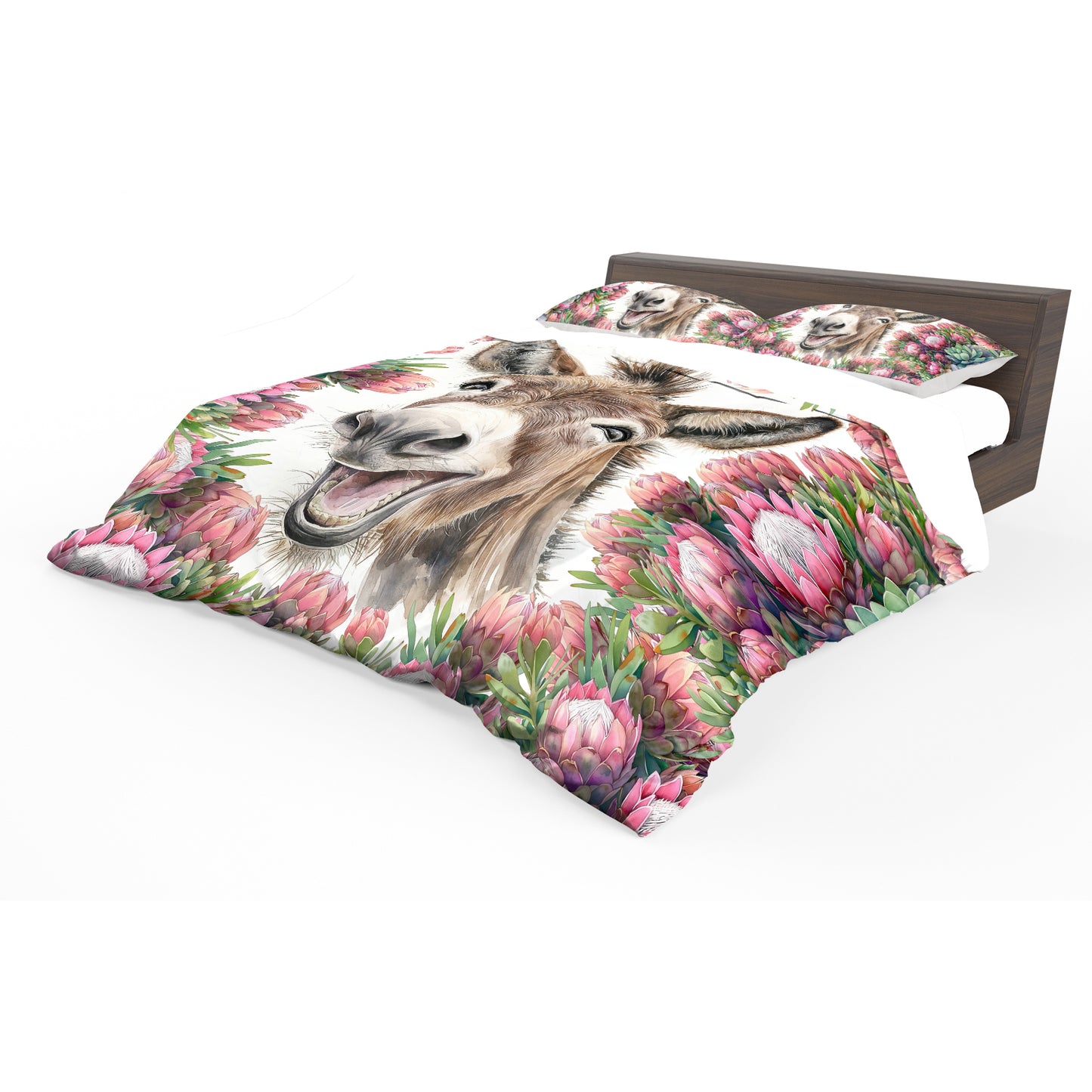 Donkey & Protea Duvet Cover Set by Mark van Vuuren