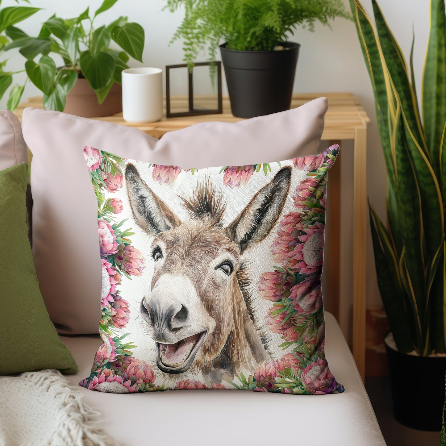 Donkey & Pink Proteas Luxury Scatter by Mark van Vuuren