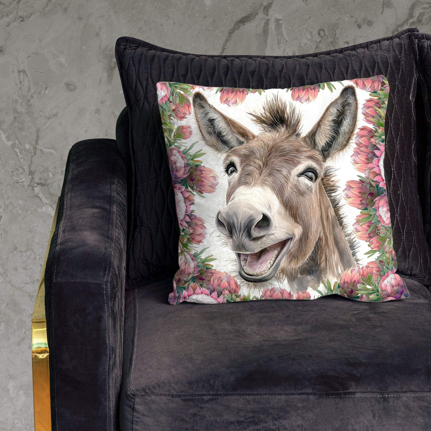 Donkey & Pink Proteas Luxury Scatter by Mark van Vuuren