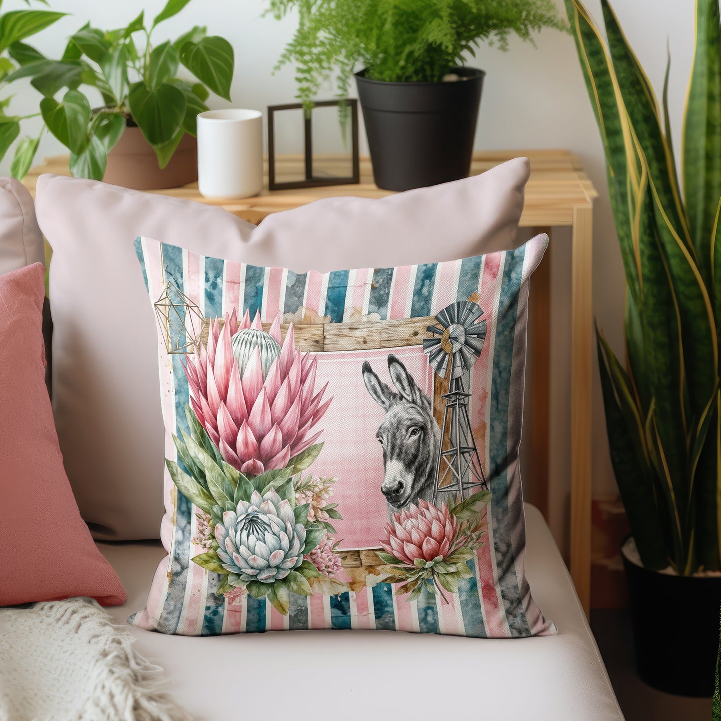 Donkey & Protea Abstract Luxury Scatter