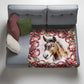 Donkey & Protea Light Weight Fleece Blanket by Mark van Vuuren