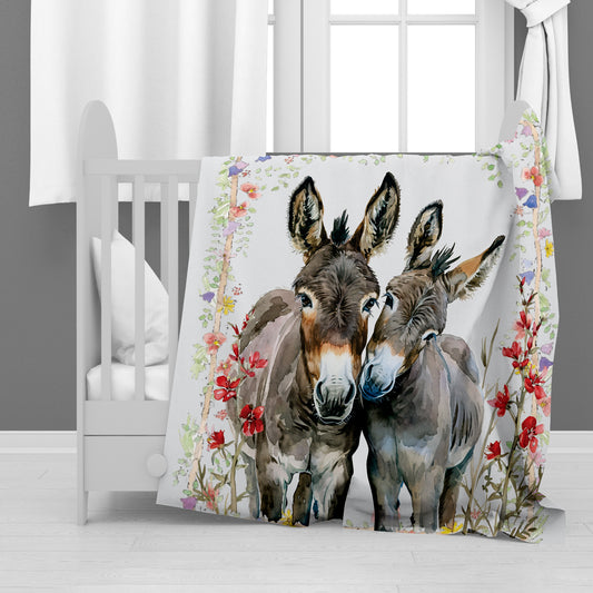 Donkeys Minky Blanket