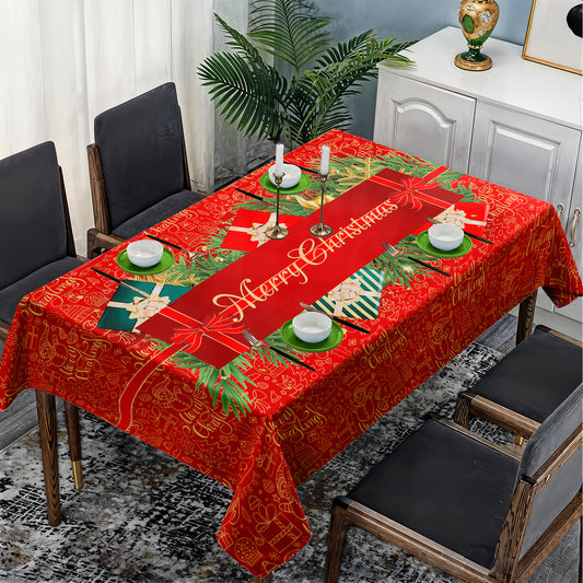 Doodle Christmas Rectangle Tablecloth