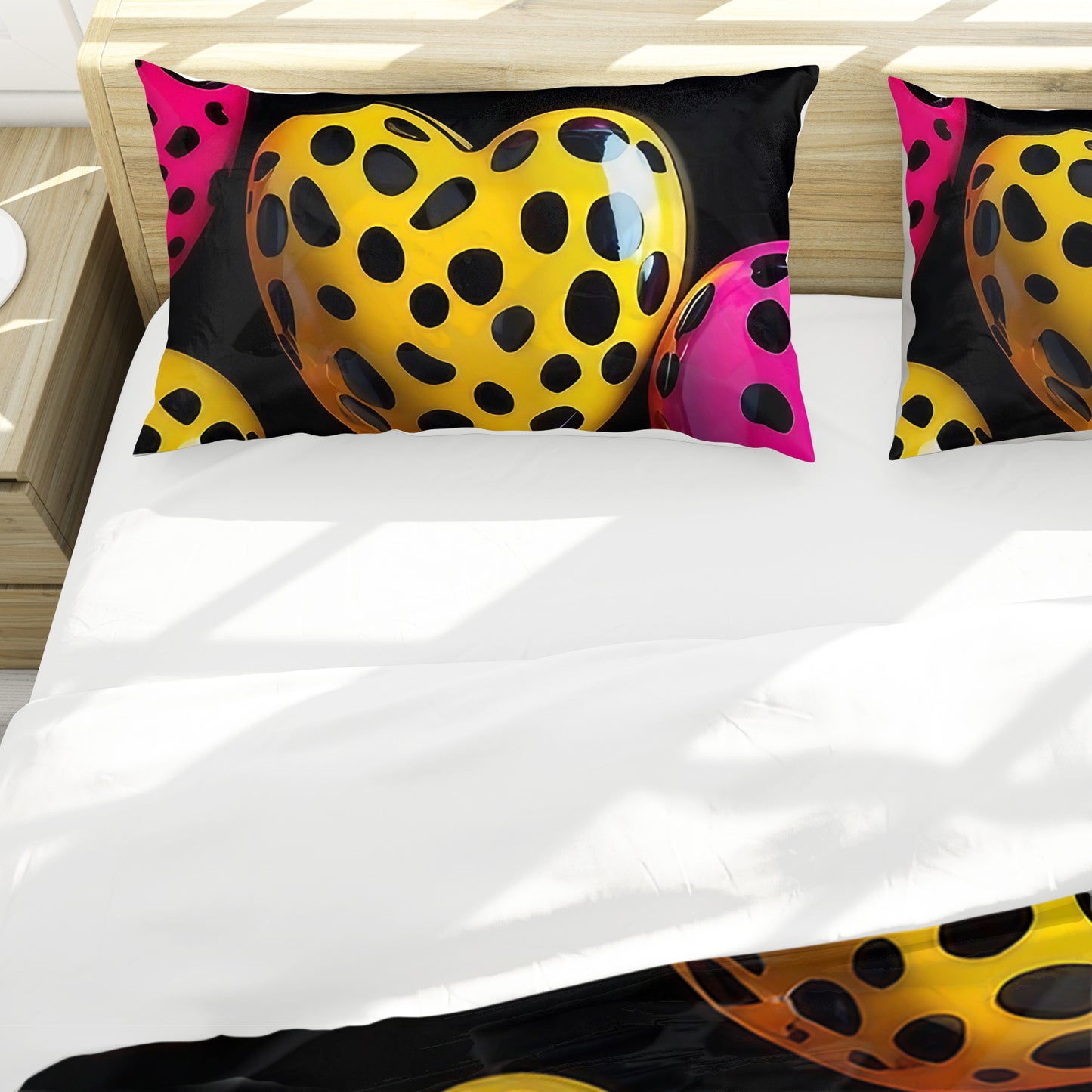 Dotted Hearts Duvet Cover Set