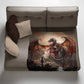Dragon Brawl Light Weight Fleece Blanket