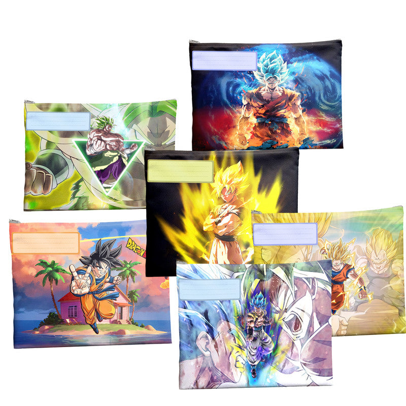 Dragonball Saiyan Subject Savvy Book Bags Set of 6