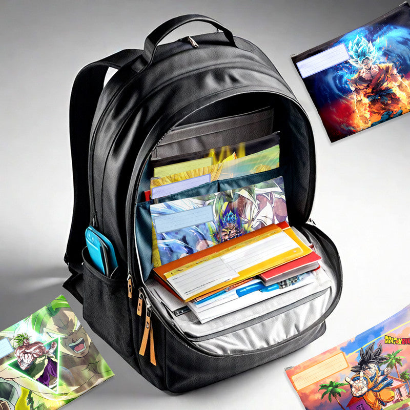 Dragonball Saiyan Subject Savvy Book Bags Set of 6