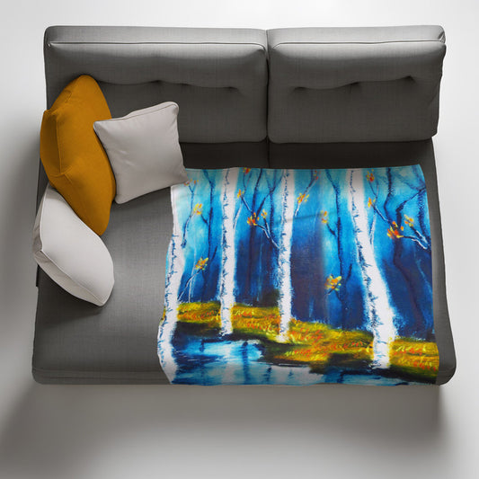 Dream Forest Light Weigt Fleece Blanket By Wikus Hattingh