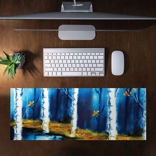 Dream forest Large Desk Pad By Wikus Hattingh