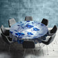 Dream in Indigo Silk Round Tablecloth