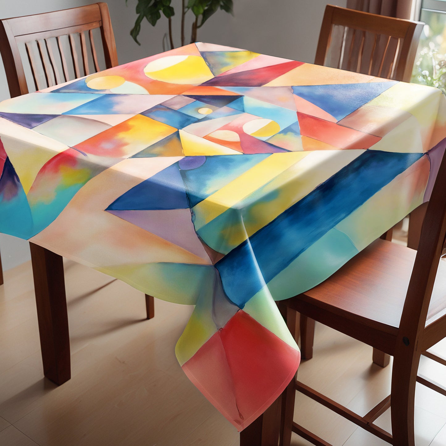 Dreaming Cubism Square Tablecloth