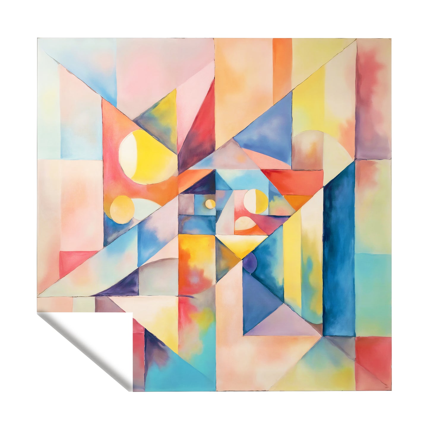 Dreaming Cubism Square Tablecloth