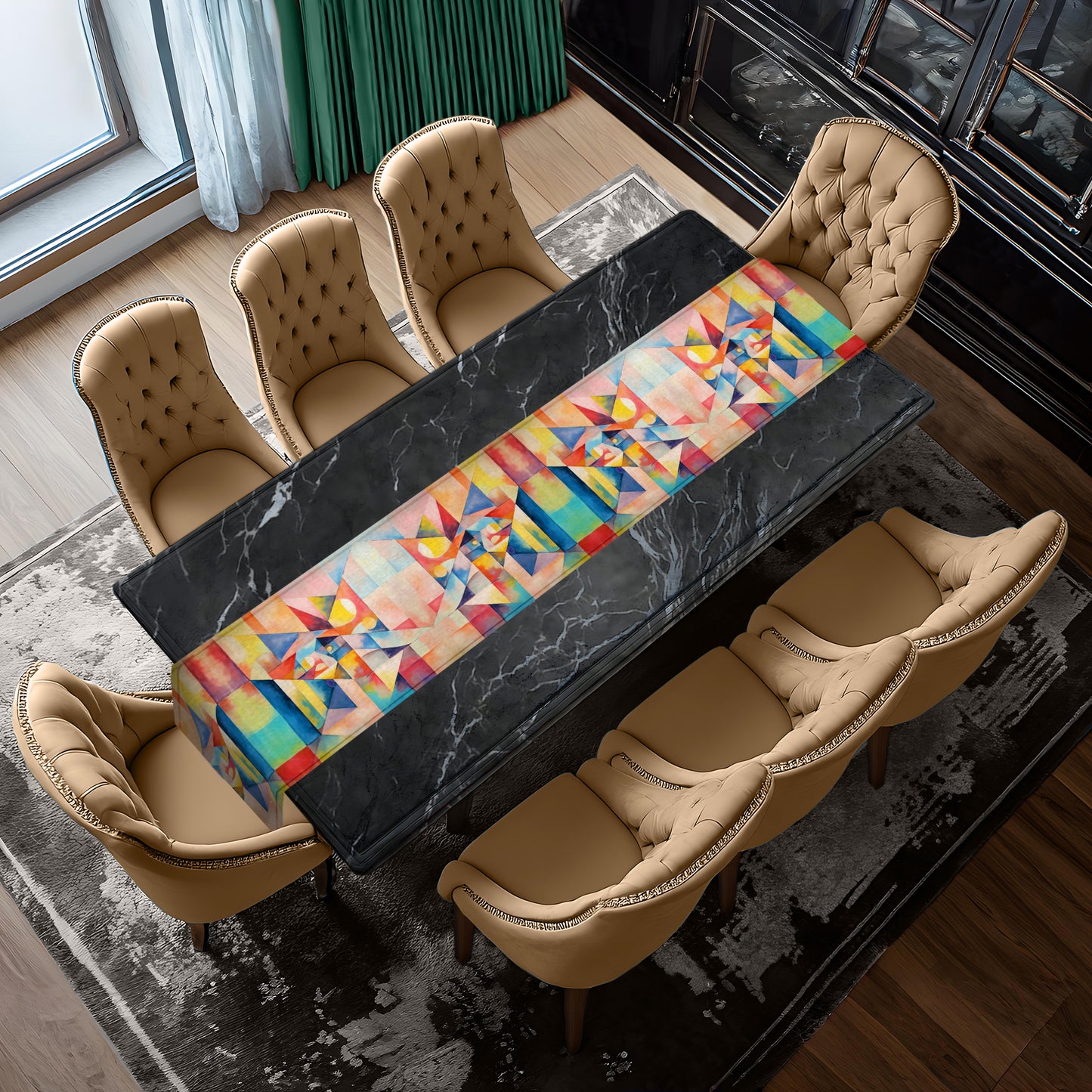 Dreaming Cubism Table Runner