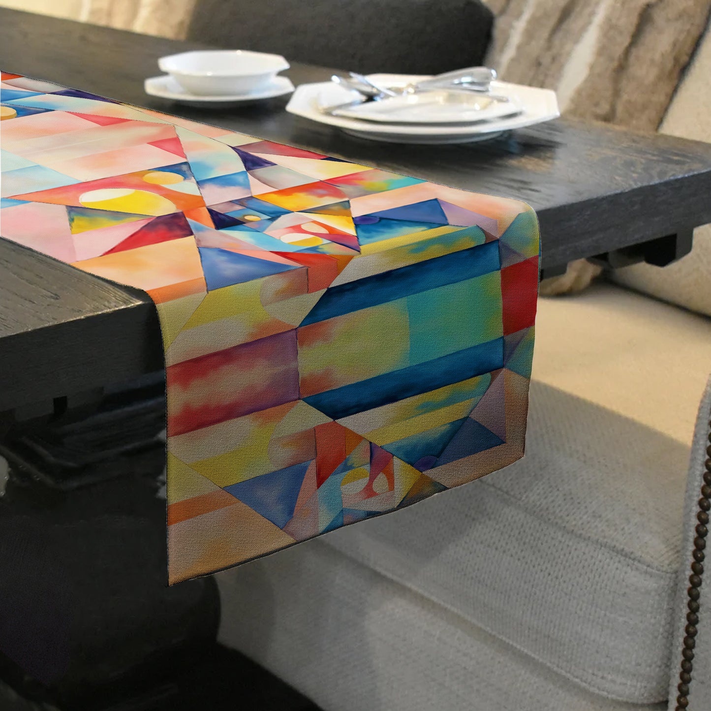 Dreaming Cubism Table Runner