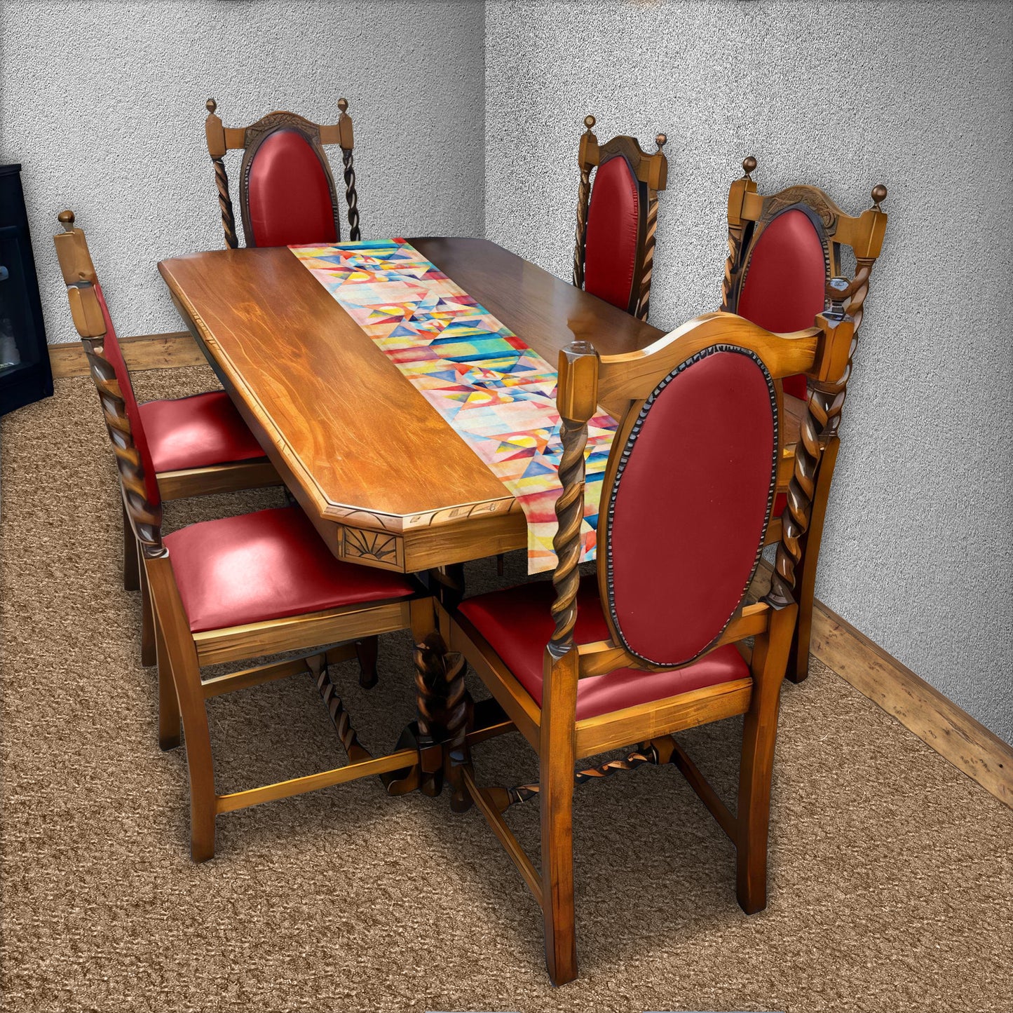 Dreaming Cubism Table Runner