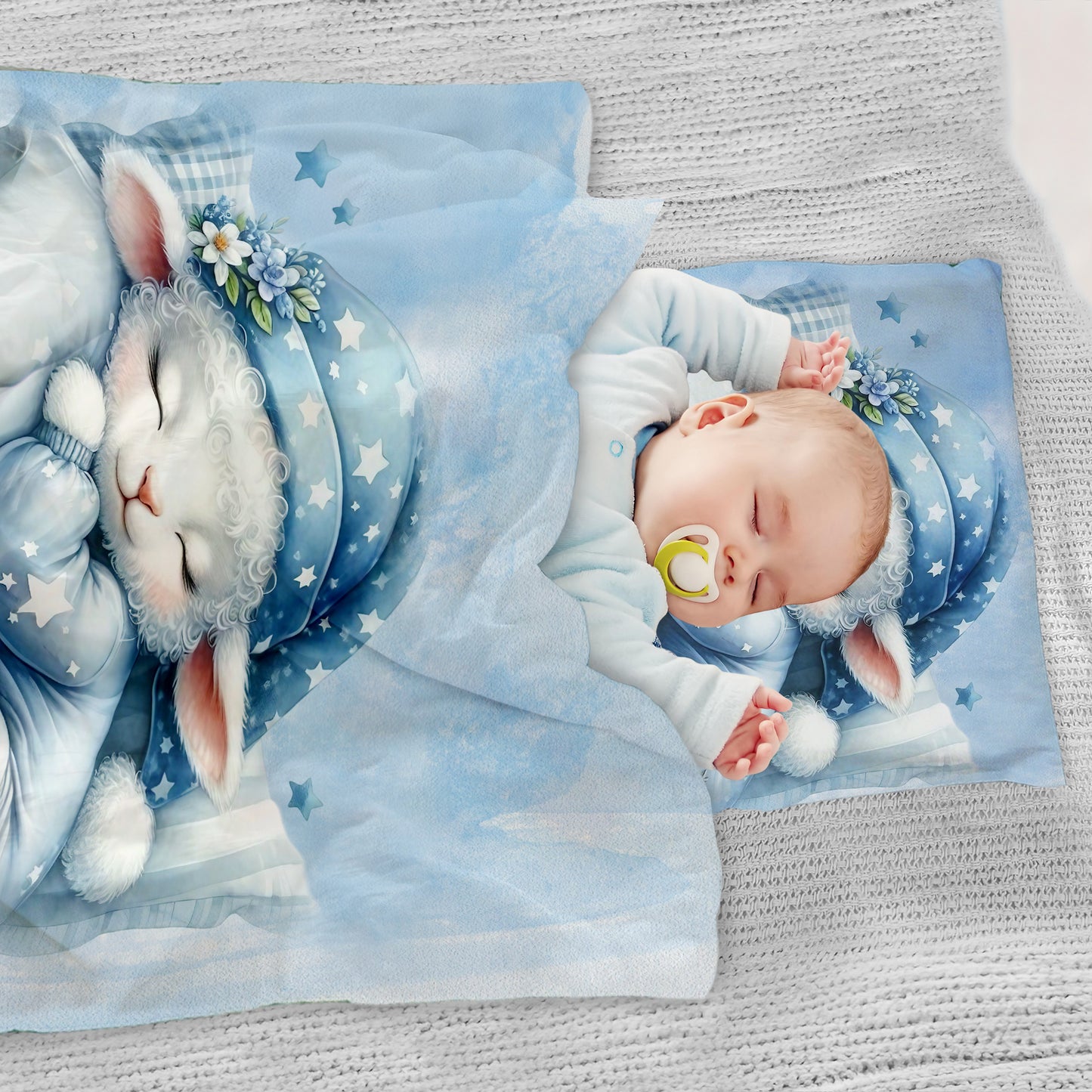 Dreaming Lamb Cot Set