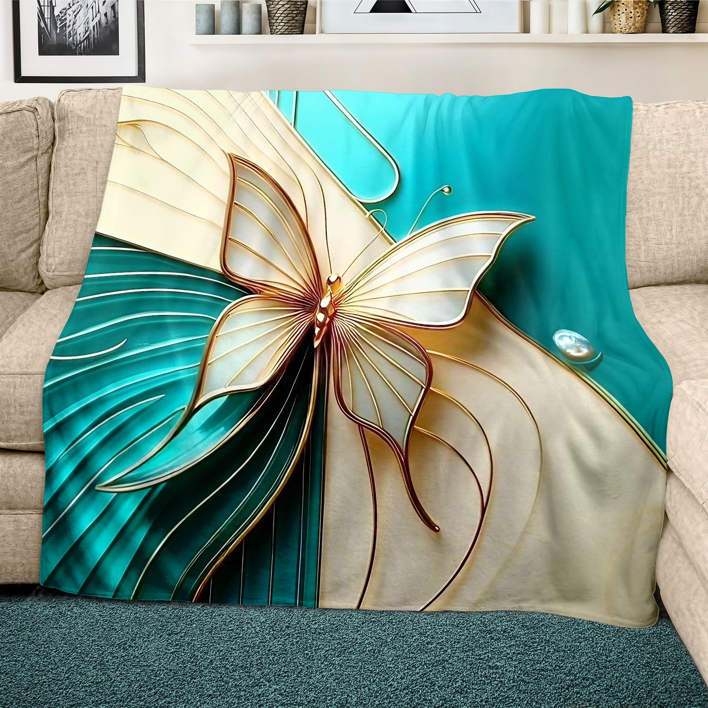 Dreamwing Butterfly Light Weight Fleece Blanket