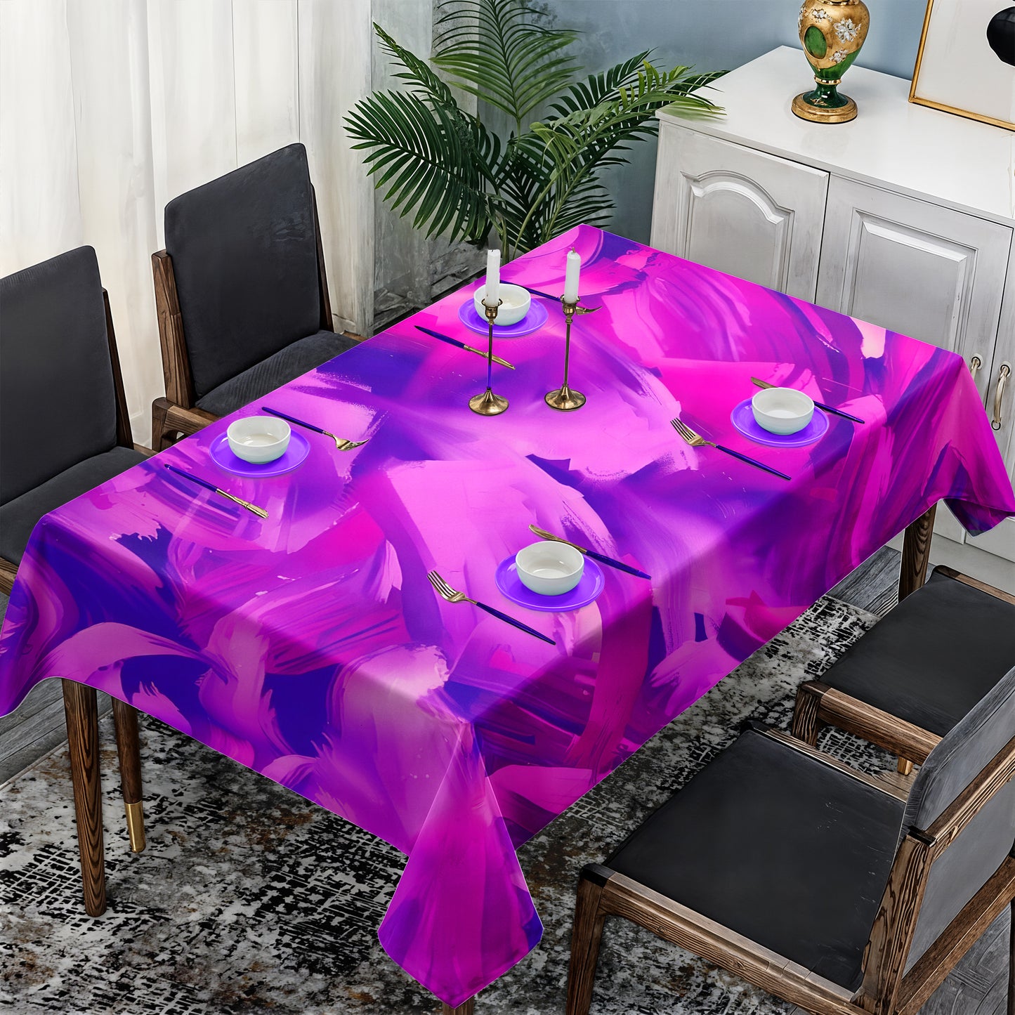 Drifting Pigments Rectangle Tablecloth
