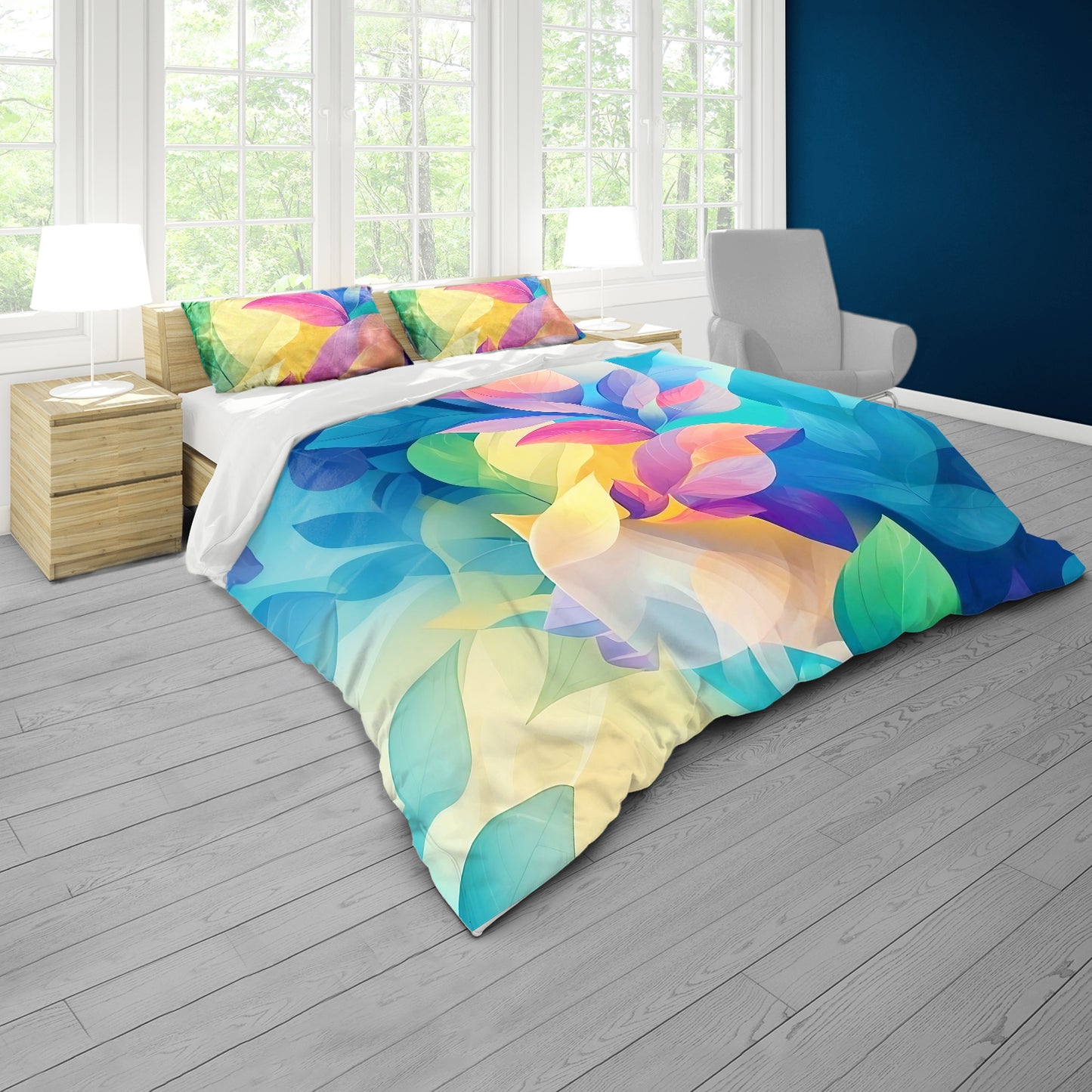 Drift of Petals Duvet Cover Set
