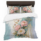 Drips of Fortune Peonies Duvet Cover Set