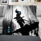 Duality of a Samurai Light Weight Fleece Blanket