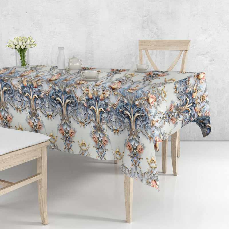 Duck Egg Grey Rectangle Tablecloth