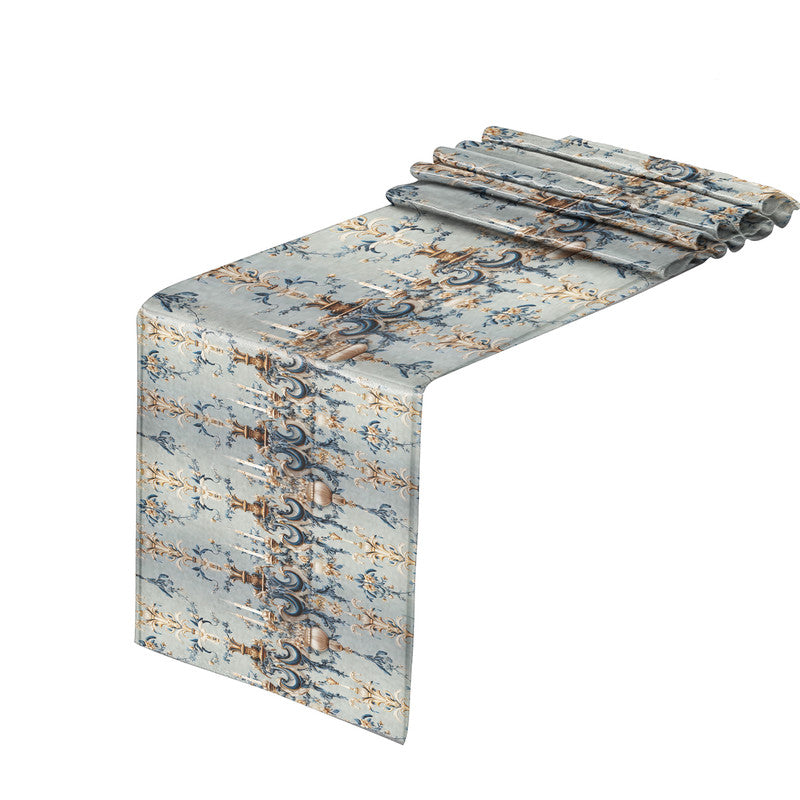 Duck Egg Grey Table Runner