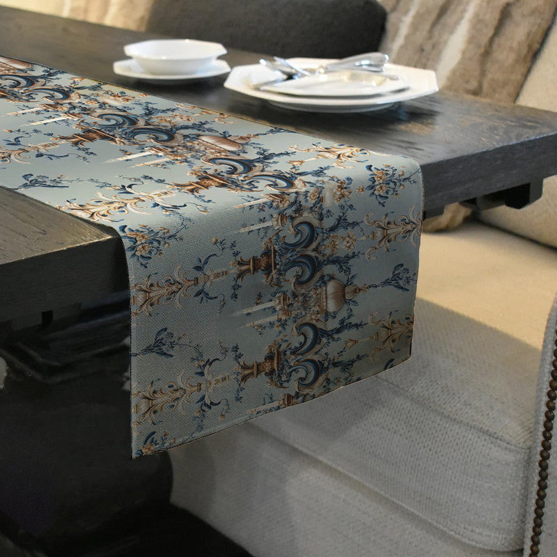 Duck Egg Grey Table Runner