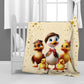 Duck Family Baby Fleece Blanket