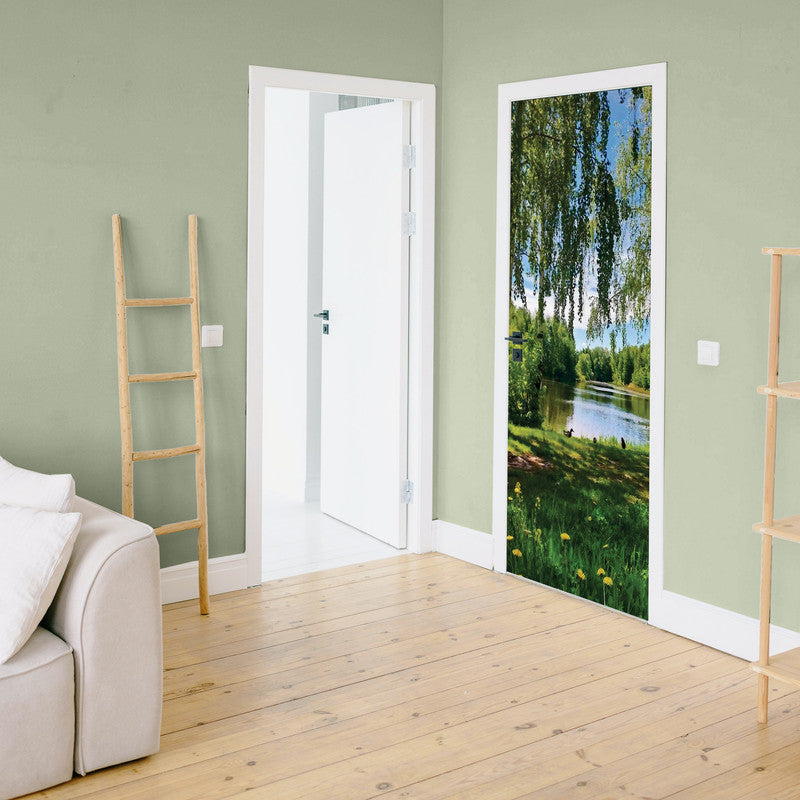 Ducks in a Row Door Decoupage