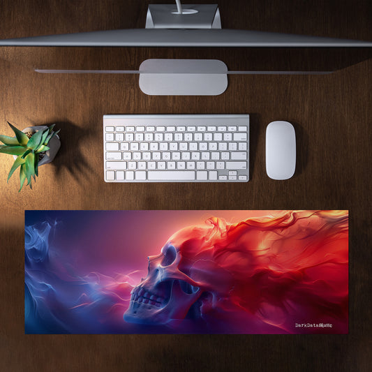 Dusk Skull by Wikus Schalkwyk Large Desk Pad