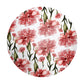 Dusky Red Flowers Round Tablecloth by Mark van Vuuren