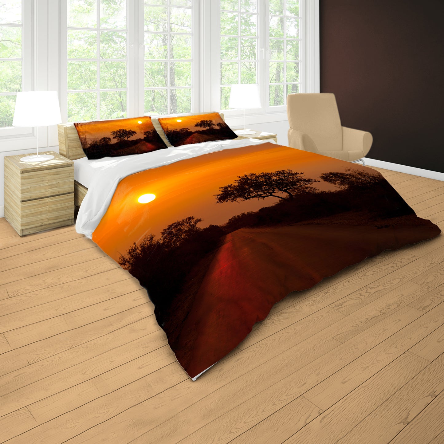 Dusk in the Kruger Duvet Cover Set by Annette Heymans
