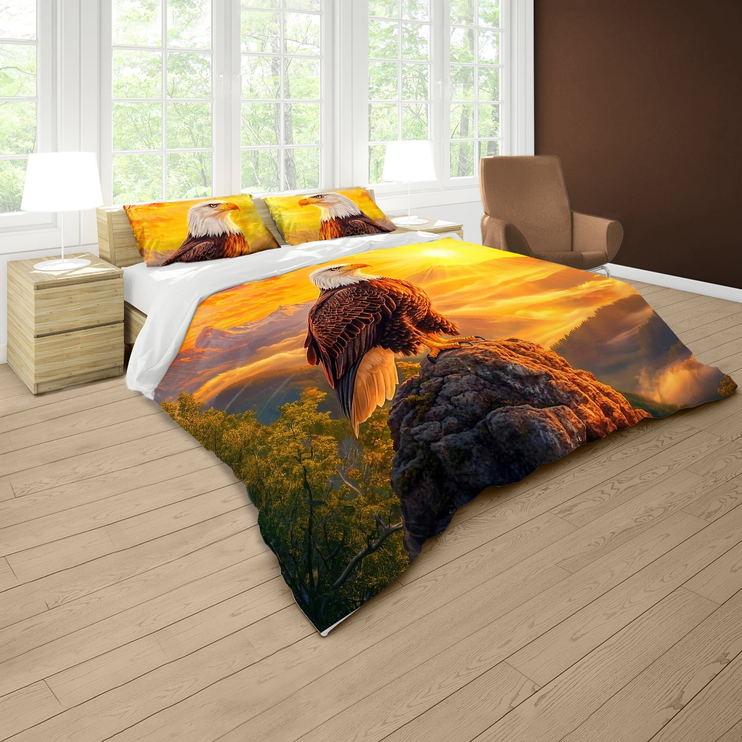 Eagle Wings Of Destiny Duvet Cover Set