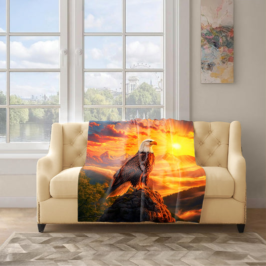 Eagle Wings Of Destiny Light Weight Fleece Blanket