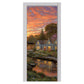Early Evening on the Farm Door Decoupage