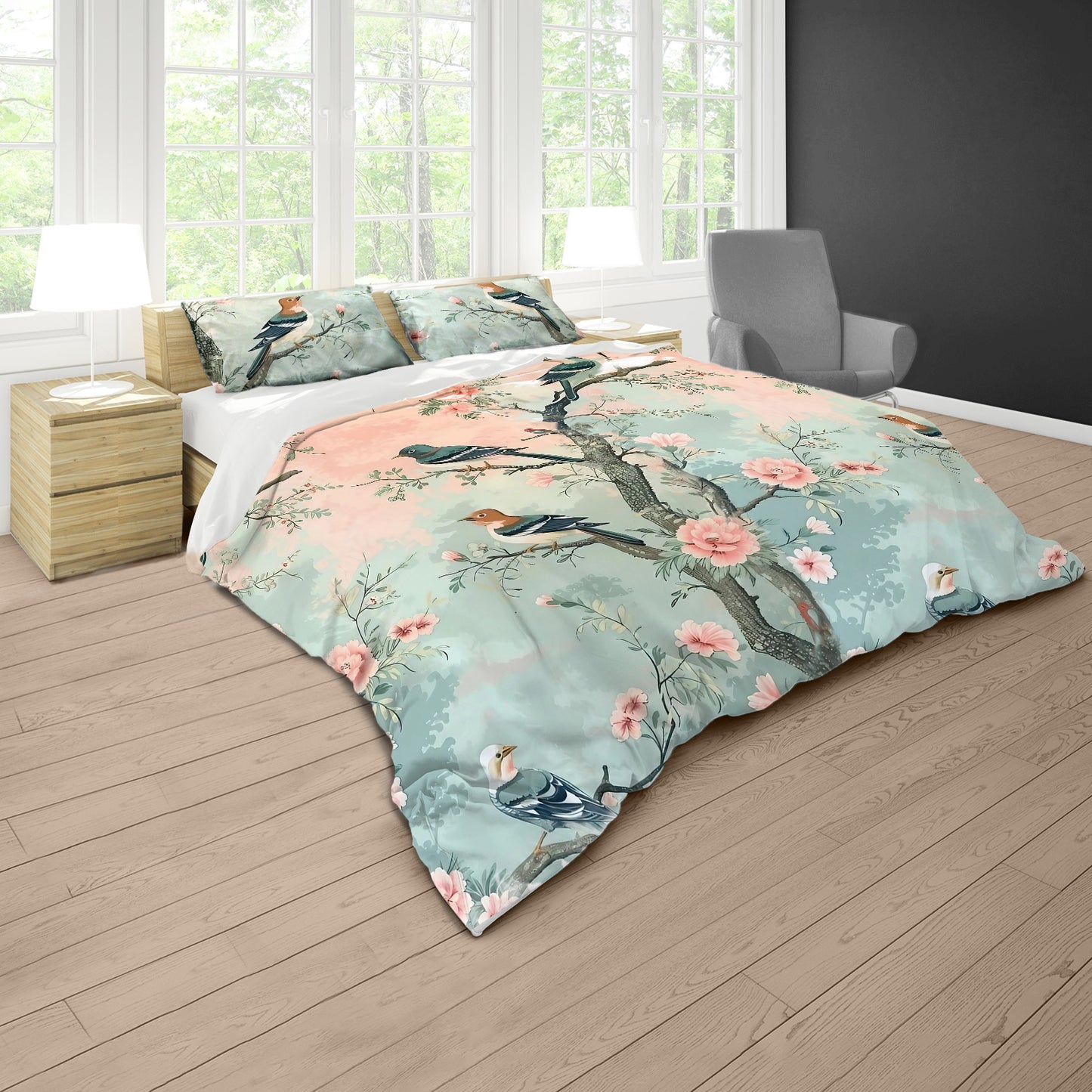 Early Morning Birdsong Duvet Cover Set
