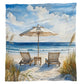 Early Morning on the Beach Light Weight Fleece Blanket