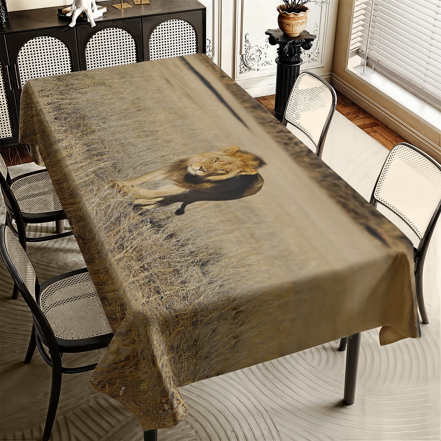 Early morning Stroll By Annette Heymans Rectangle Tablecloth