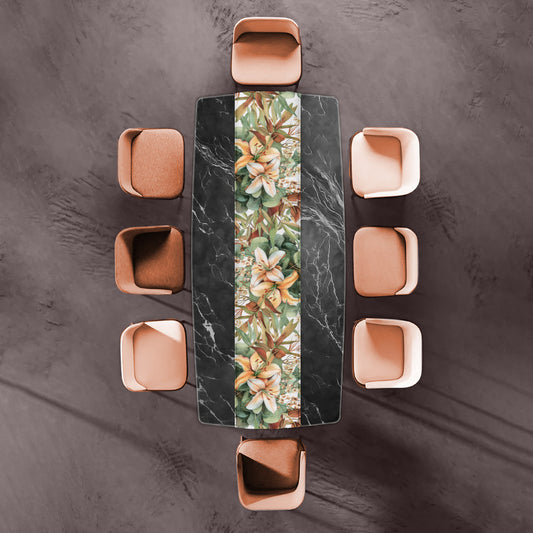 Earth Tone Flower Arrangement Table Runner  By Mark Van Vuuren