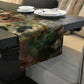 Earth Tone Water Painted Flowers Table Runner by Mark van Vuuren