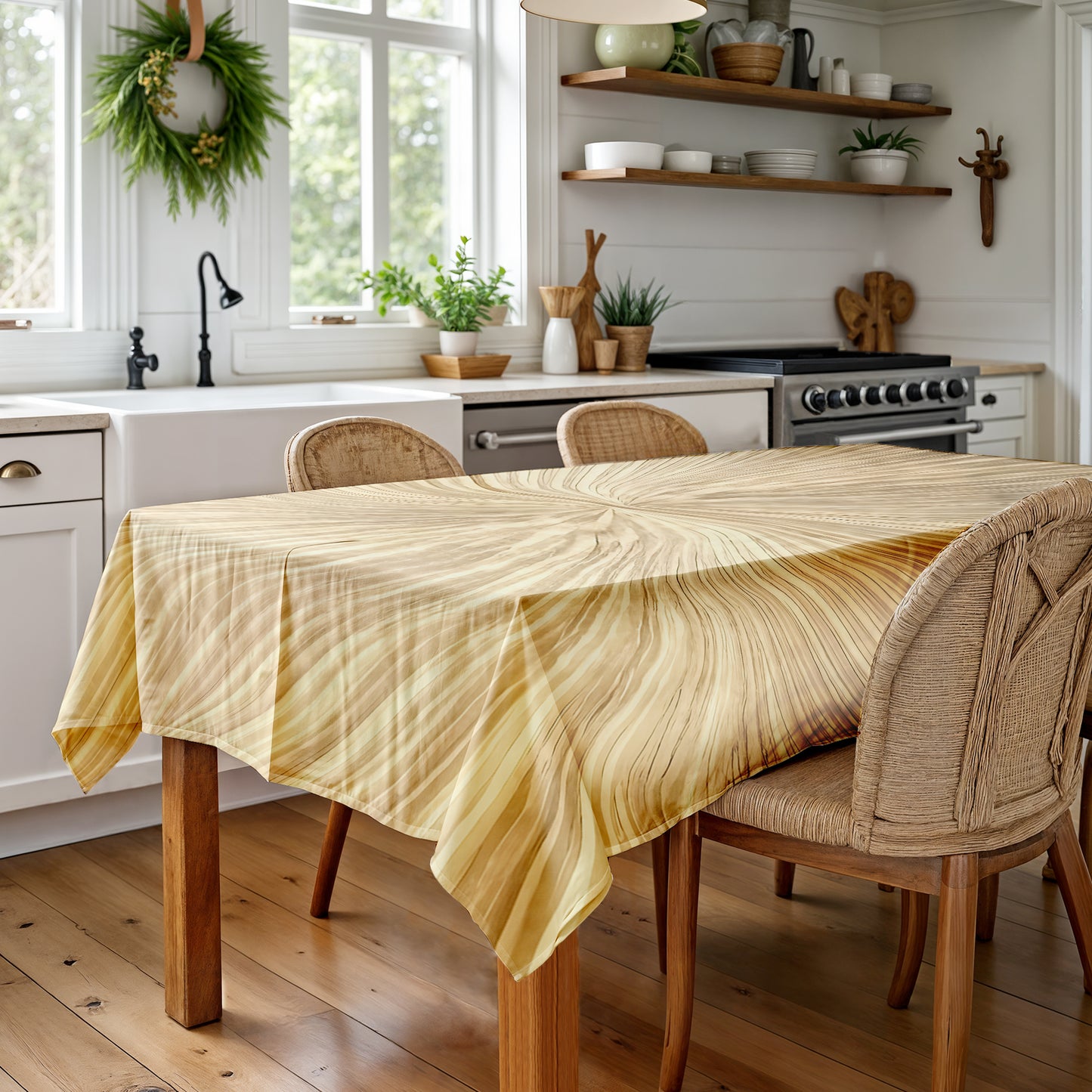 Earthwoven Elegance Rectangle Tablecloth